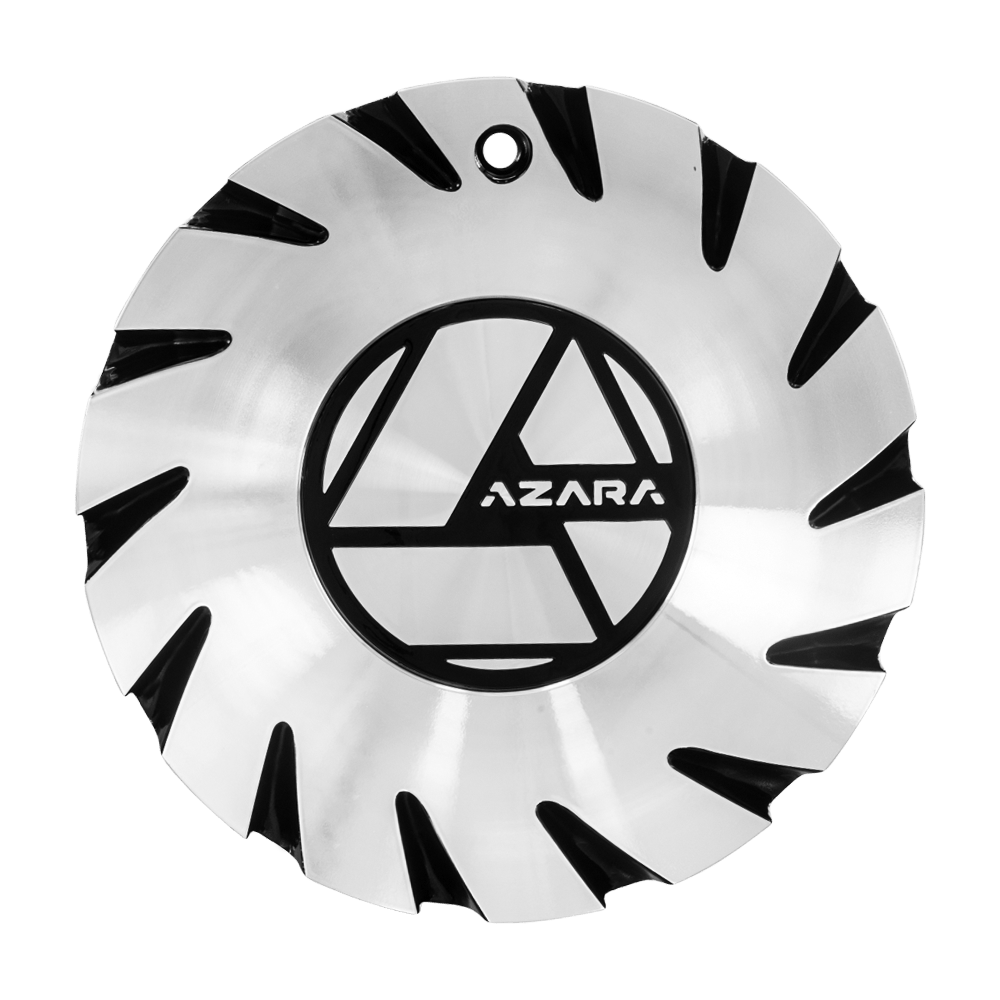 AZA-508 Cap Machined For Black Machined 18", 20", 22", 24", 26", 28", 30", 32" Wheels