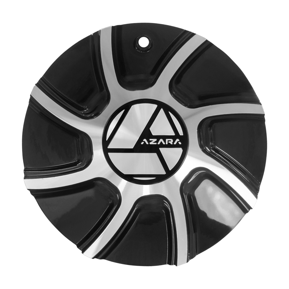 AZA-519 Cap Machined For Black Machined 20", 22", 24", 26", 28", 30" Wheels.