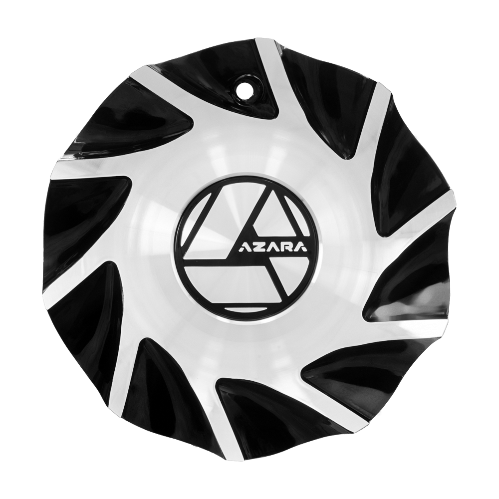 AZA-506 Cap Machined For Black Machined 18", 20", 22", 24", 26", 28", 30" Wheels.