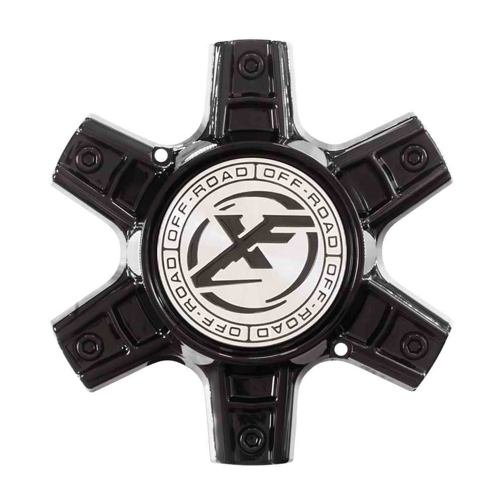 XF-230, XF-231, XF-232, XF-234, XF-239 Cap Satin Black For SB / SBMZDT 20", 22", 24", 26", 6x lug wheel; Confirm Screw-In; Non-Floating Cap