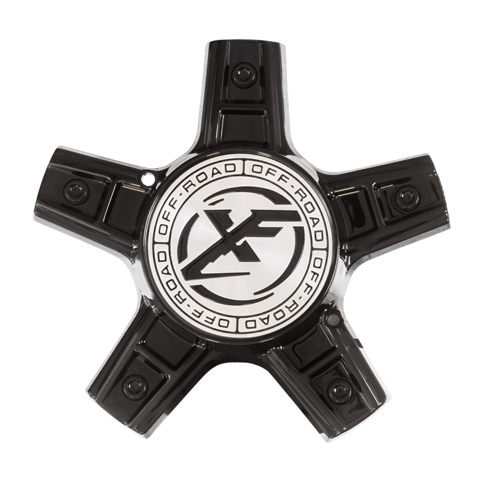 XF Center Cap Satin Black for ALL SIZE-5H Wheels; Confirm Pop-In