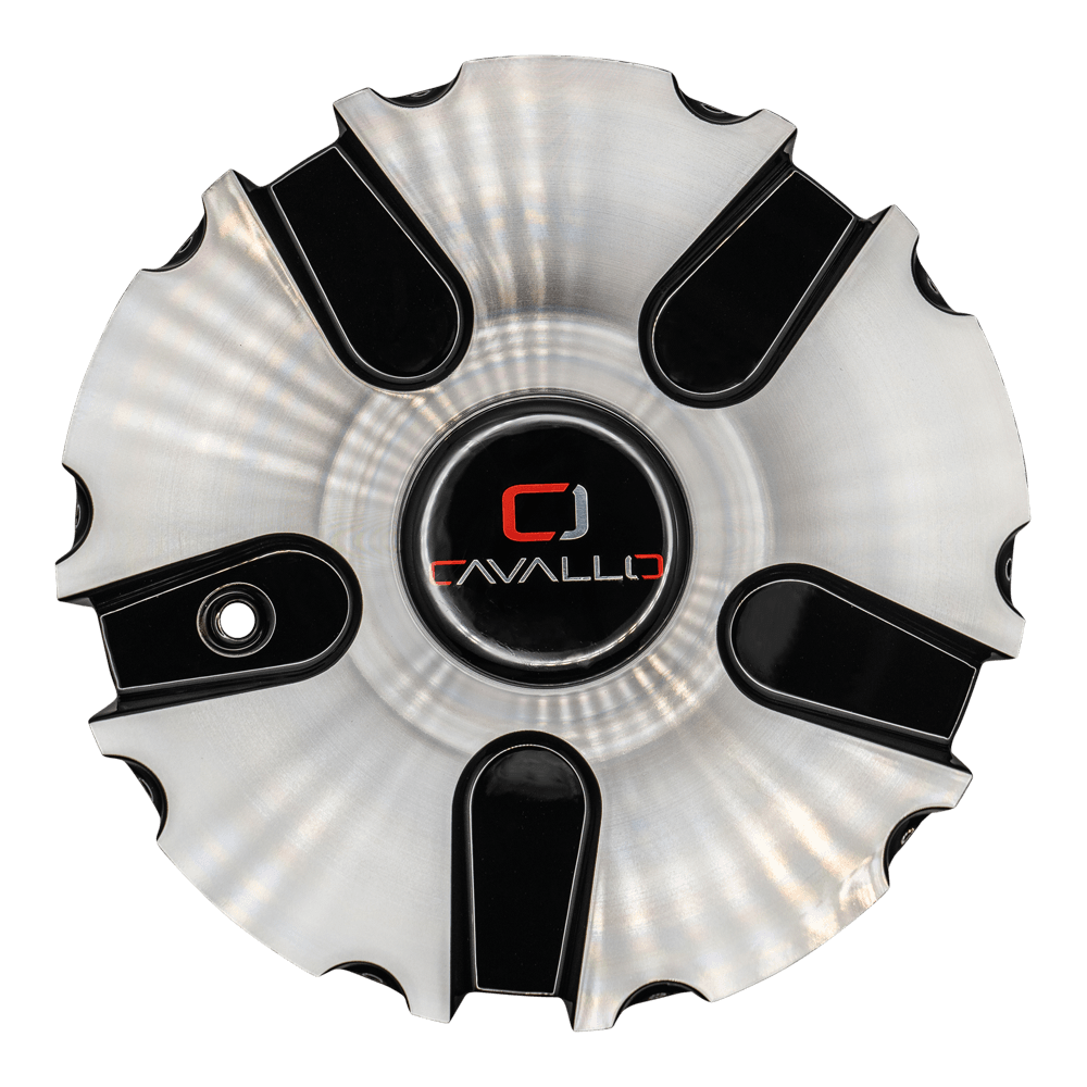 CLV-45 Cap Machined For Black Machined 22x9.5, 24", 26" Wheels.
