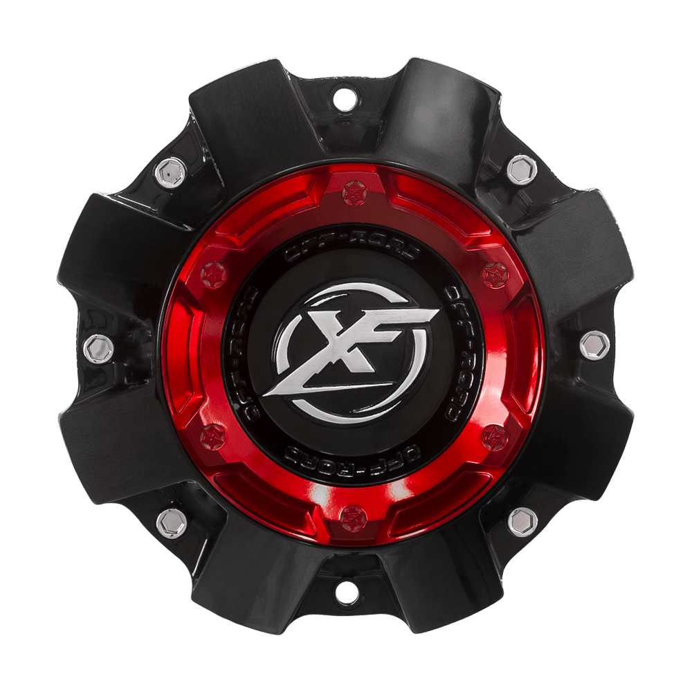 Xf Cap Old Style Tall Gloss Black W/ Red Ring (218, 220, 224)