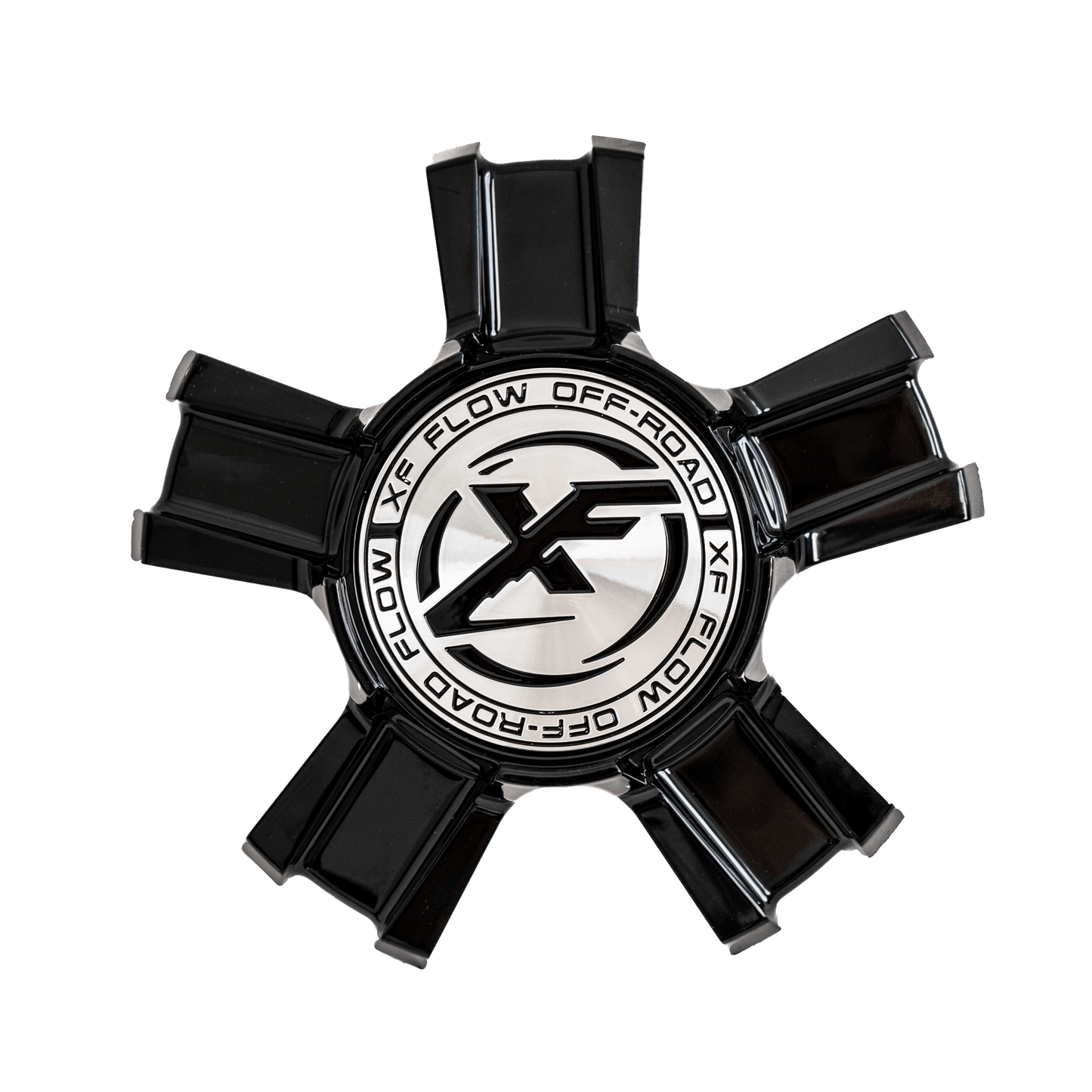 XFX-301, XFX-302, XFX-303, XFX-304, XFX-305, XFX-306, XFX-307 Cap Black For Black Milled Window/Gloss Black Milled W, 17", 20", 22", 24", 26" 5x lug wheel.; Floating Cap