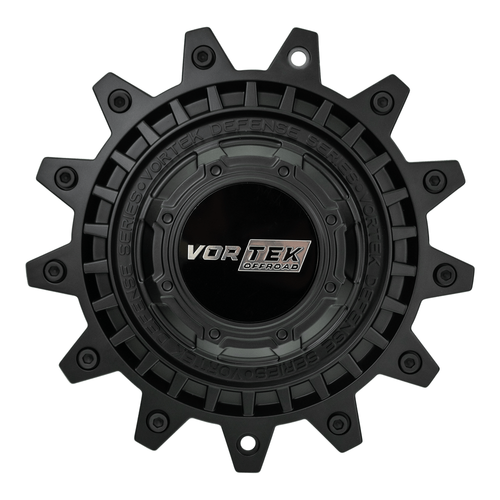 VRD-703 Cap Matte Black For Matte Black 17", 18", 20", 22" 5x lug & 6x lug & 8x lug wheel