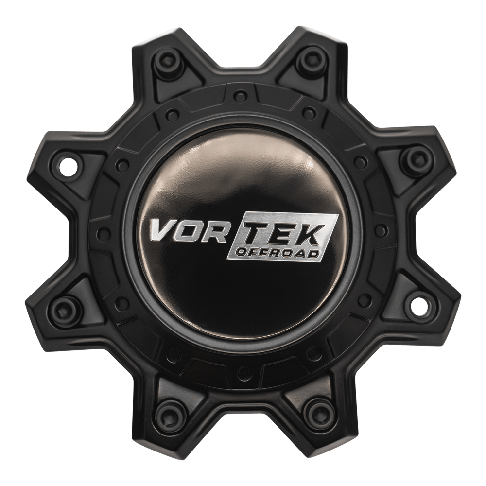 VRT-603 Cap Satin Black For Satin Black 17", 18", 20", 22" 8x lug wheel.