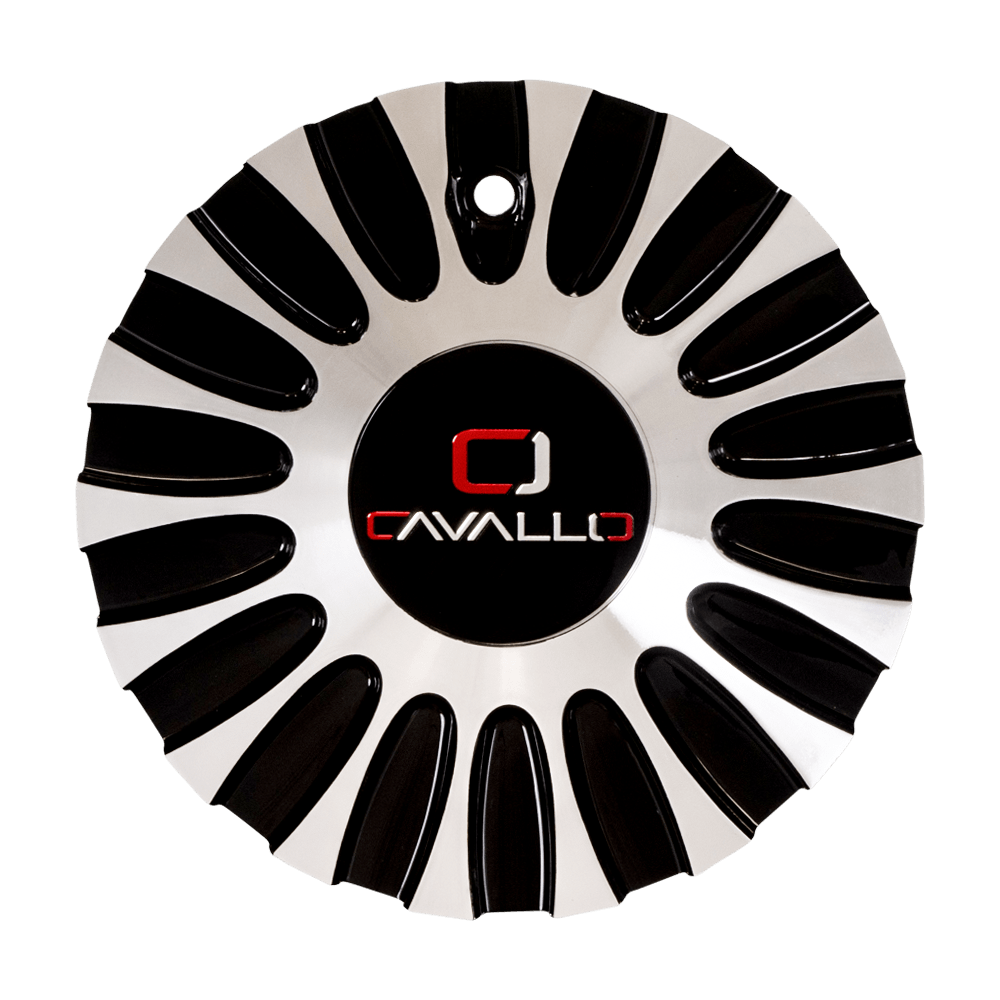 CLV-34 Cap Machined For Black Machined 18" Wheels.