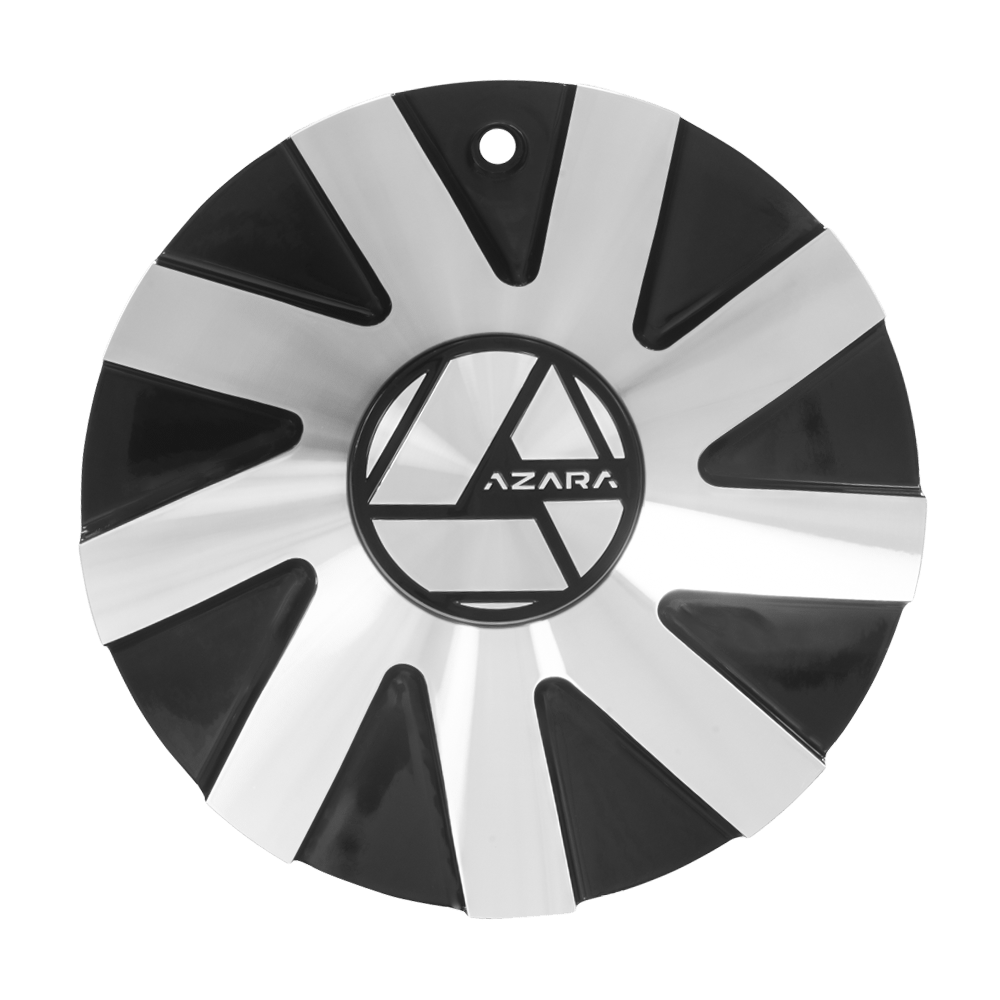 AZA-521 Cap Machined For Black Machined 20", 22", 24", 26", 28", 30" Wheels.