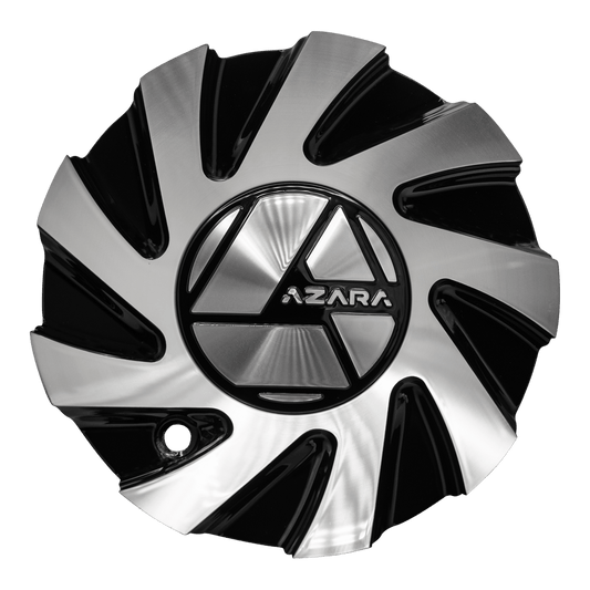 AZA-537 Cap Machined For Black Machined For 18", 20", 22", 24", 26", 28", 30" Wheels.