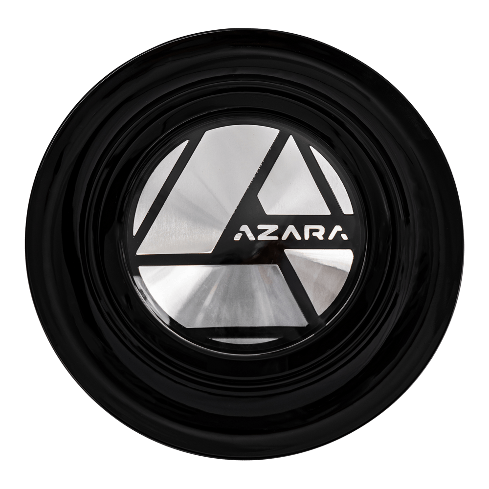 AZX-101, AZX-102, AZX-103 Cap Black For Gloss Black/Gloss Black & Milled(AZX-102 Gloss Black & Machined) 18",20",22x8.5,24" wheels.