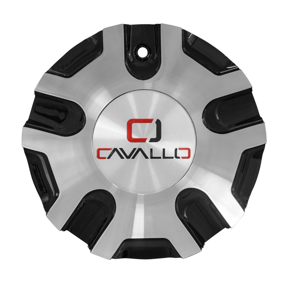 CLV-55 Cap Machined For Black Machined For 18", 20", 22", 24", 26" Wheels.