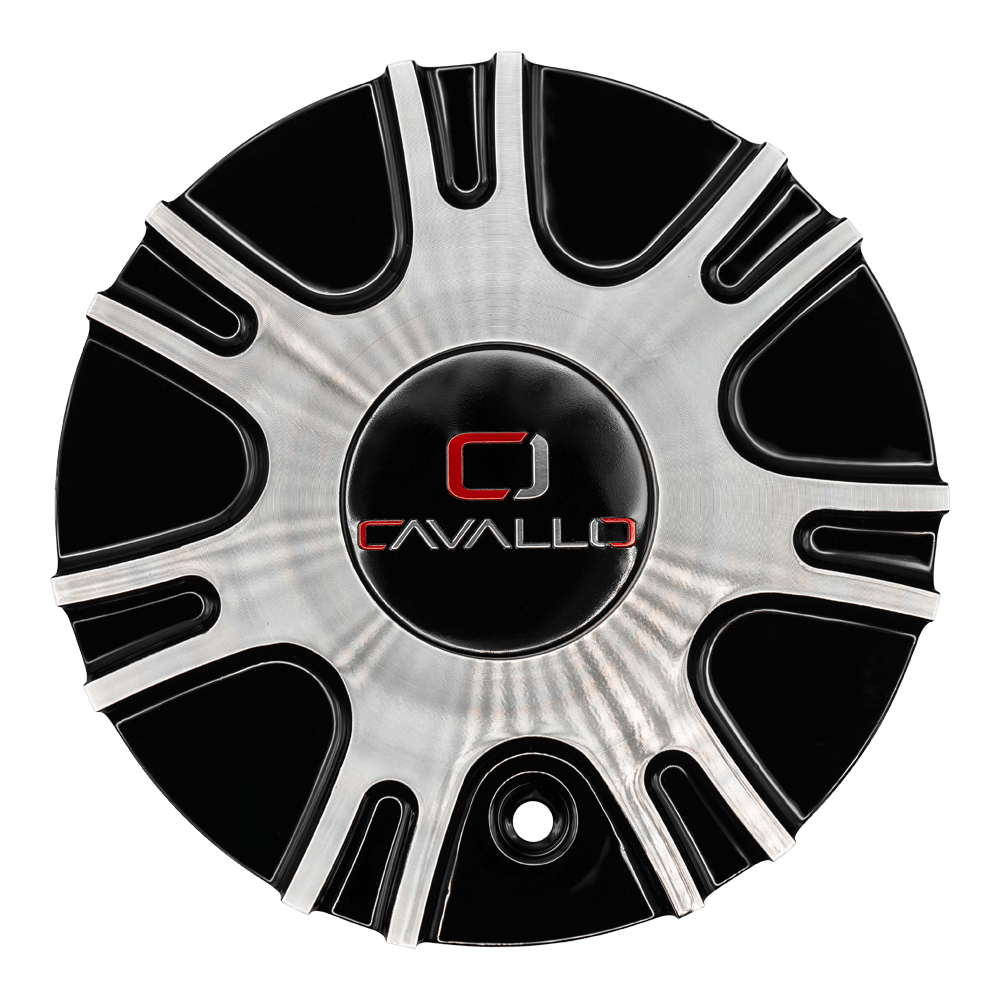 CLV-33 Cap Machined For Black Machined 18" Wheels.