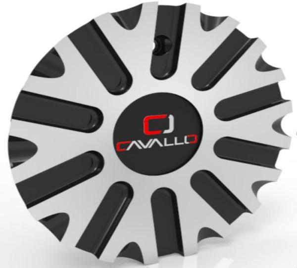 Clv-10 Cap Gloss Black And Machined For 22X9.5" 24",26",28",30" Wheels