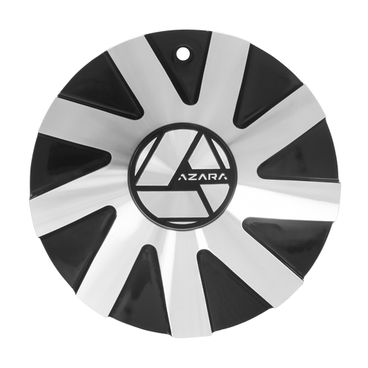 AZA-521 Cap Machined For Black Machined 20", 22", 24", 26", 28", 30" Wheels.