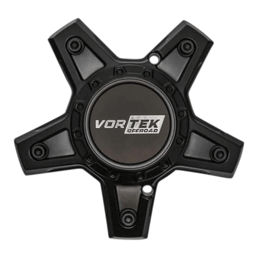 VRP Cap White Letters Black for Gloss Black / Black Diamond Cut Ring With Dark Tint 5x Lug: VRP-501, VRP-503 (20", 22", 24"); VRP-502, VRP-504 (20", 22")