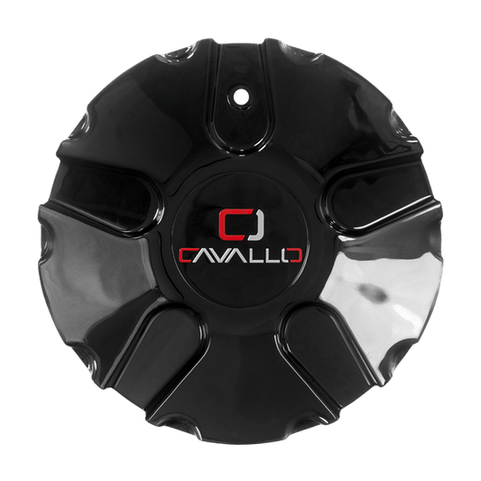 CLV-45 Cap Black For Gloss Black 22x9.5, 24", 26" Wheels.