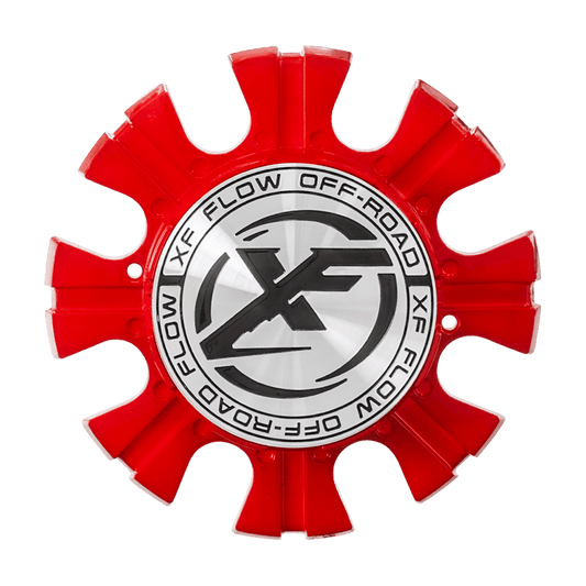 XFX-301, XFX-302, XFX-303, XFX-304, XFX-305, XFX-306, XFX-307 Cap Red For Red Milled 20", 22", 24", 26" 8x lug(8x165.1/8x170) wheel.; Floating Cap