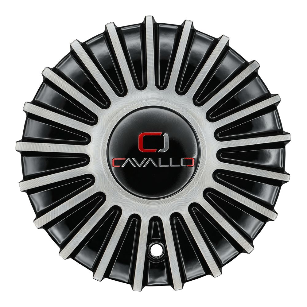 CLV-32 Cap Machined For Black Machined 18" Wheels.