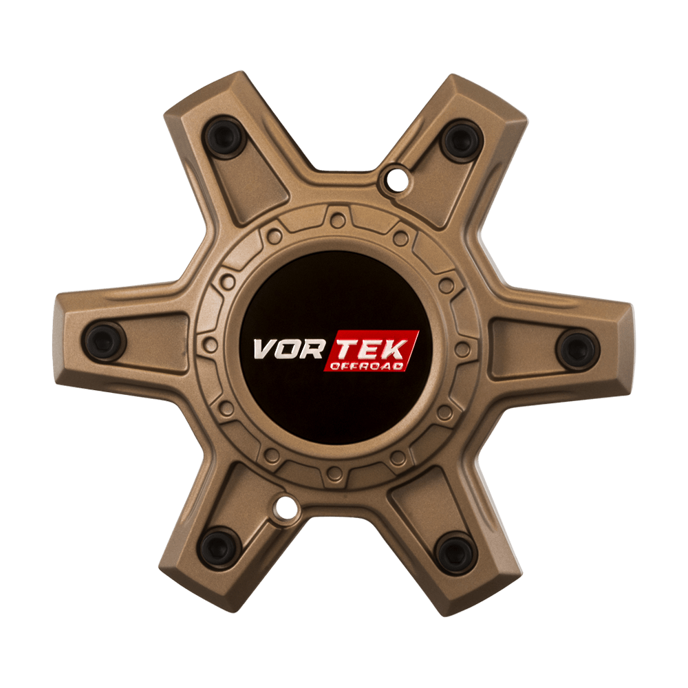 VRT Cap Matte Bronze with Black Bead Ring 6 Lug VRT-601, VRT-602, VRT-603, VRT-604, VRT-608 Various Sizes