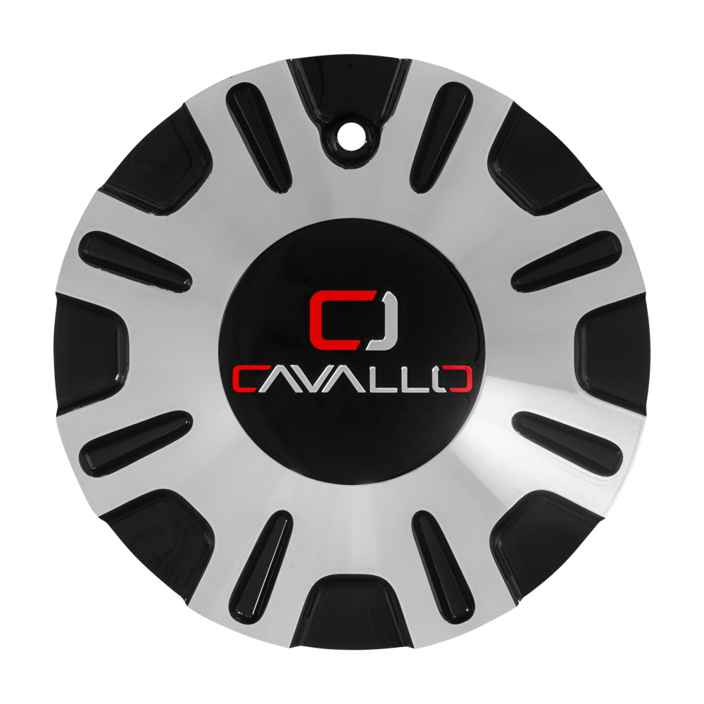 CLV-36 Cap Machined For Black Machined 20", 22", 24", 26" Wheels.