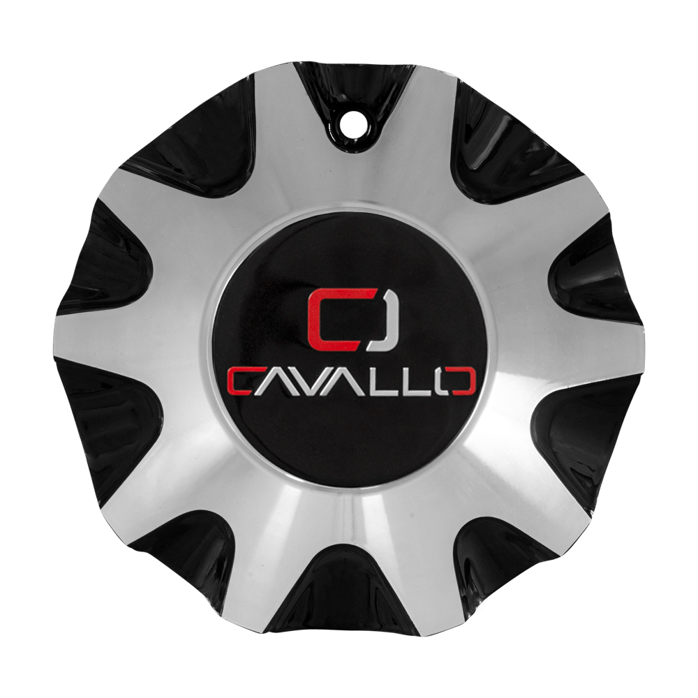 CLV-46 Cap Machined For Black Machined 18", 20", 22x8.5 Wheels.