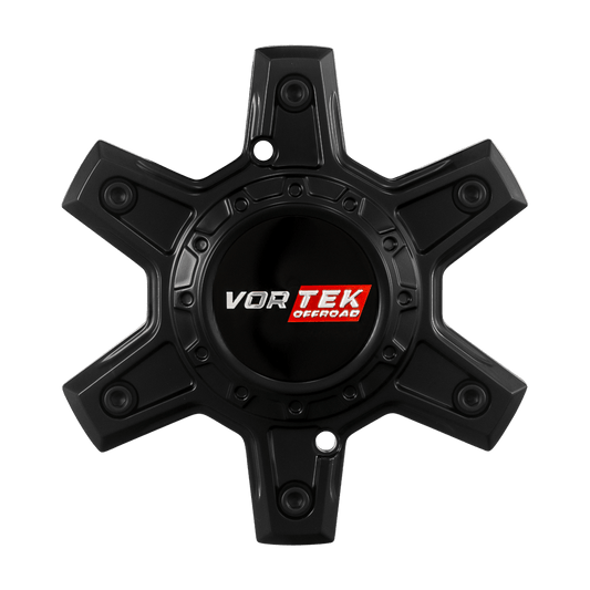 VRP Cap Black for Gloss Black/Black Diamond Cut Ring with Dark Tint 6 Lug VRP-501, VRP-502, VRP-503, VRP-504 Various Sizes