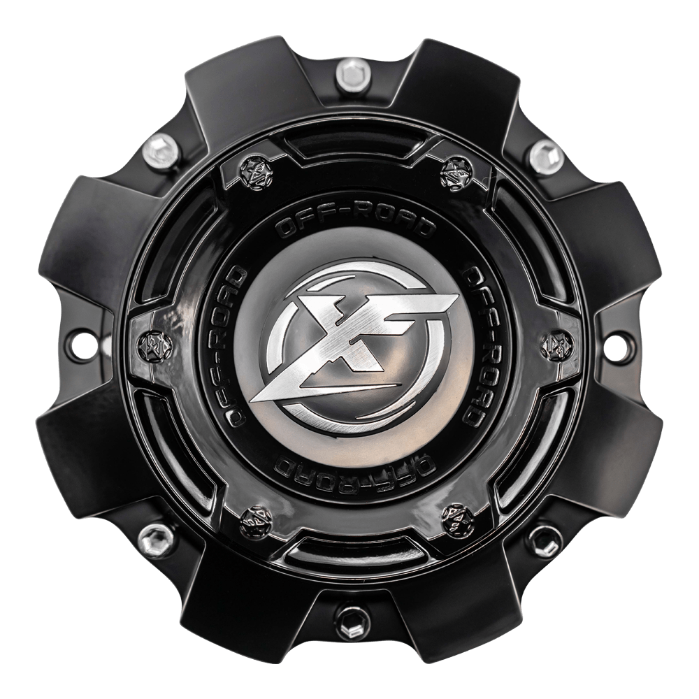 XF-219 Cap Mate Black For Mate Black 20x9, 20x10, 8x lug wheel; XF-204 Cap Mate Black For Mate Black 20x9, 20x10, 20x12, 22x12, 8x lug wheel.