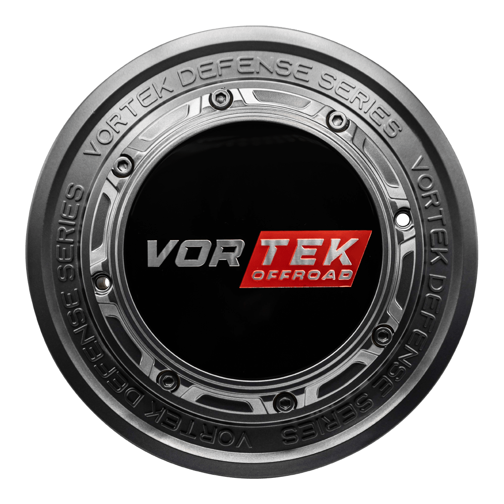 VRD-702 Cap Matte GunMetal For Matte GunMetal With Black Bolts & Lip 8x lug wheel