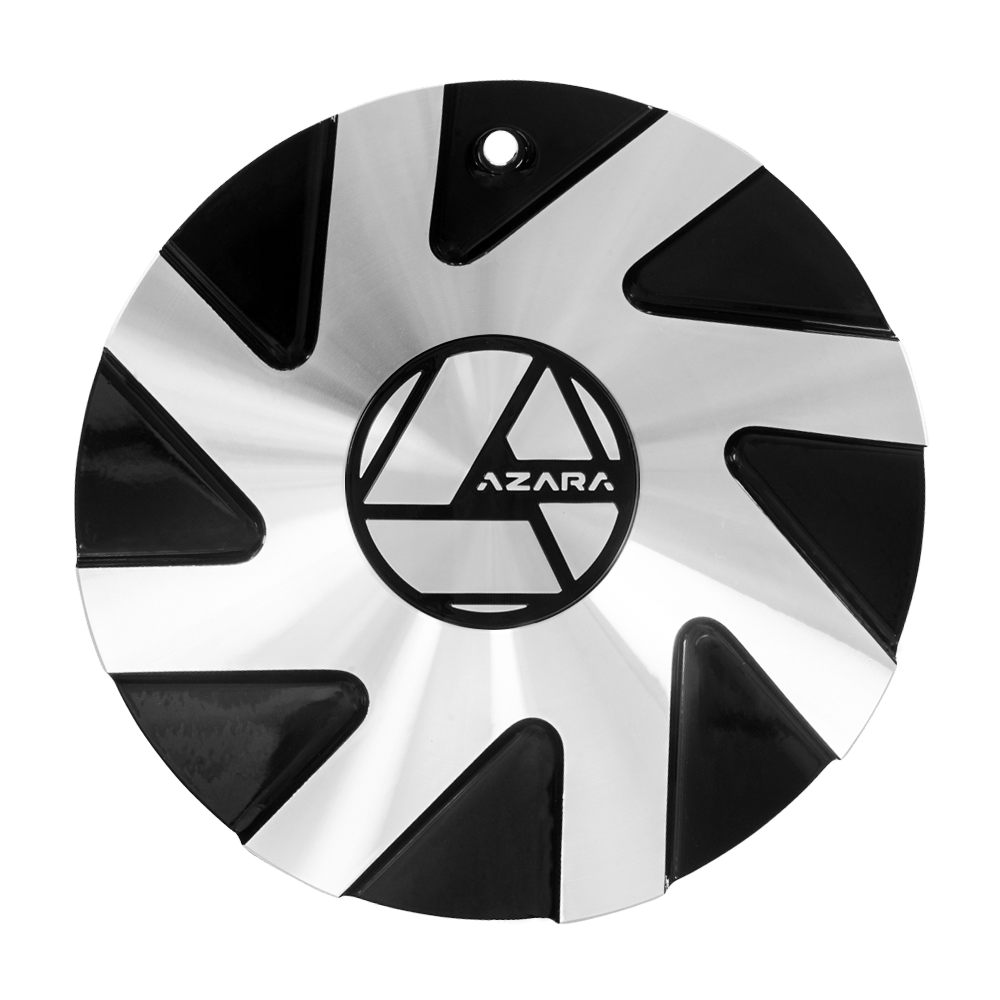 AZA-518 Cap Machined For Black Machined 20", 22", 24" Wheels.