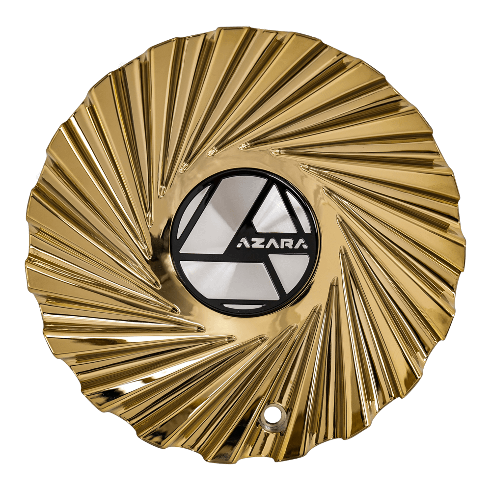 AZA-526 Cap Gold For (Nano) Gold For 18", 20", 22", 24", 26", 28", 30" Wheels.