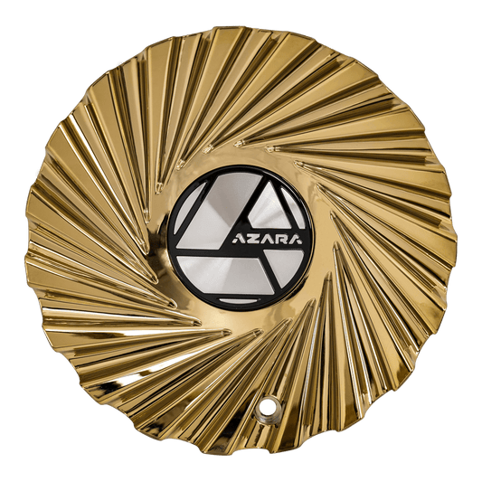 AZA-526 Cap Gold For (Nano) Gold For 18", 20", 22", 24", 26", 28", 30" Wheels.