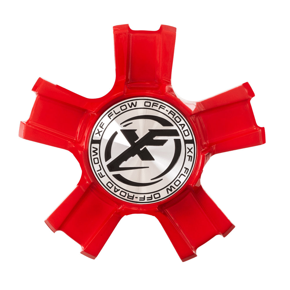 XFX-301, XFX-302, XFX-303, XFX-304, XFX-305, XFX-306, XFX-307 Cap Red For Red Milled 22", 24", 26" 5x lug wheel.