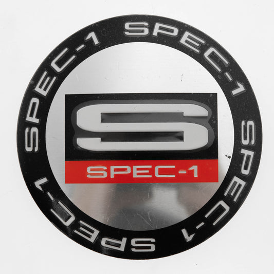 Spec-1 Cap Sticker Chrome Center W/ Black Ring For Sp-5, Sp-6