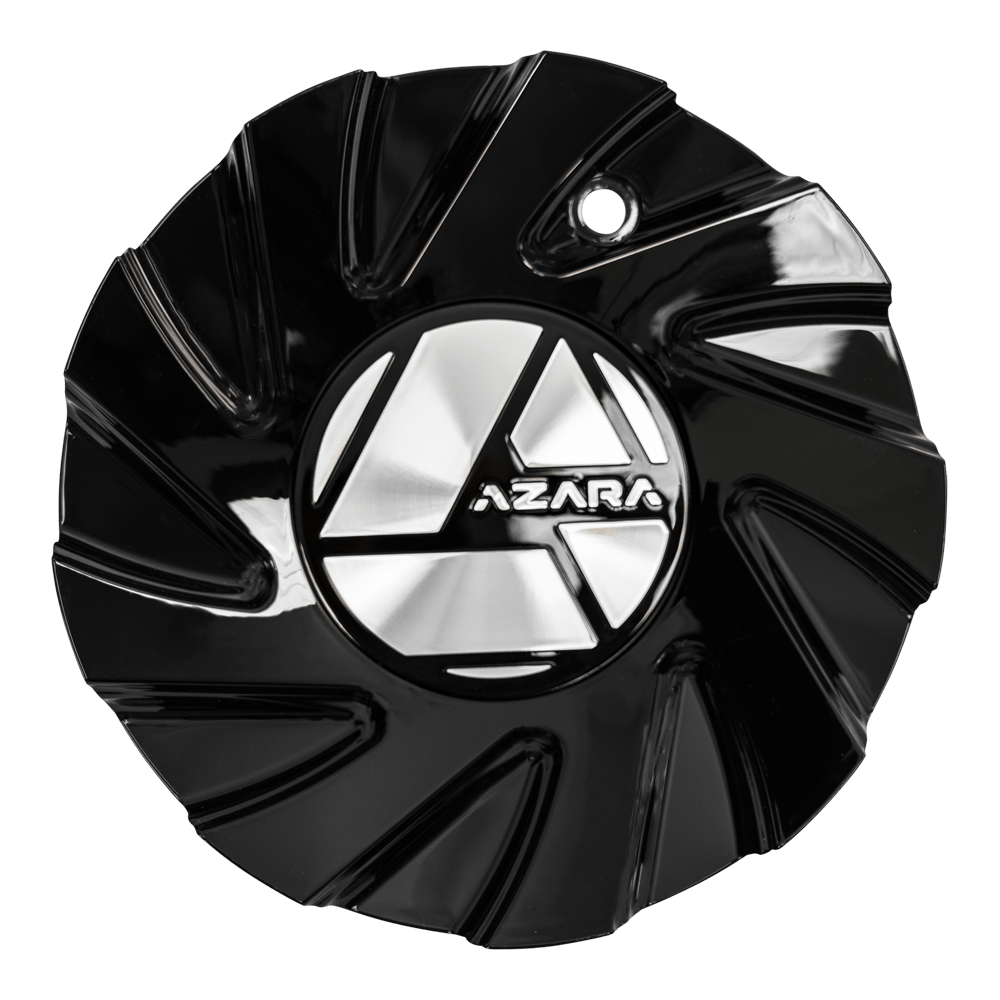 AZA-537 Cap Black For Gloss Black For 18", 20", 22", 24", 26", 28", 30" Wheels.