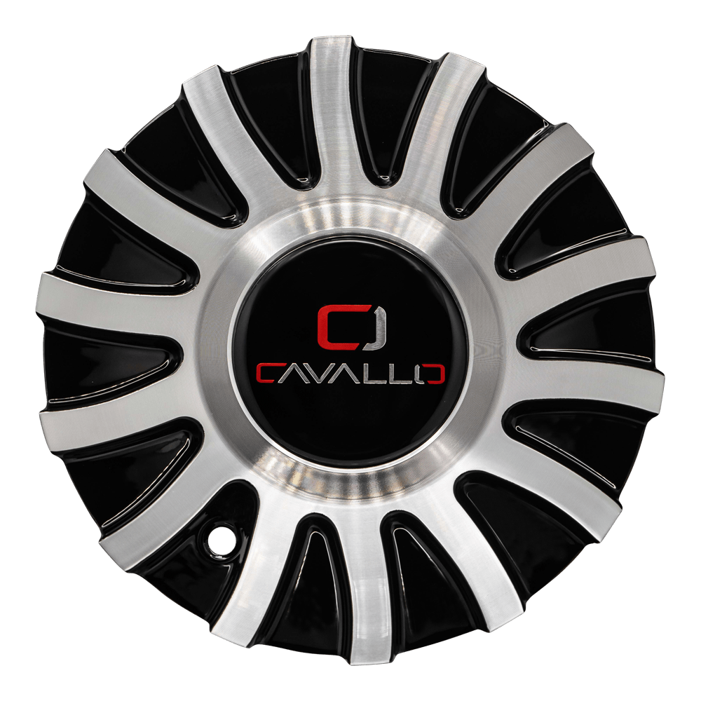 CLV-43 Cap Machined For Black Machined 18", 20" Wheels.