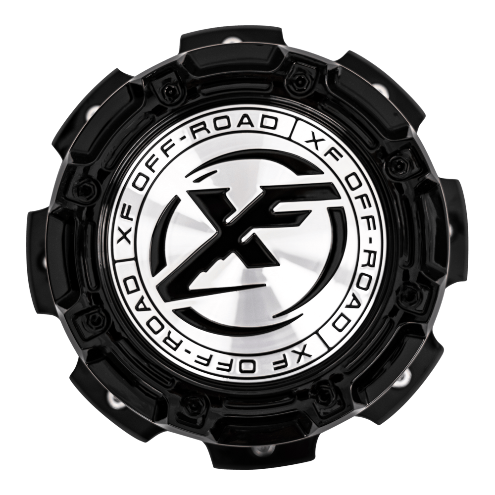 XF-229 Dually, XF-240 Dually Cap For Gloss Black Milled 20", 22", 24", 26", PCD-8x200, Outer wheel.