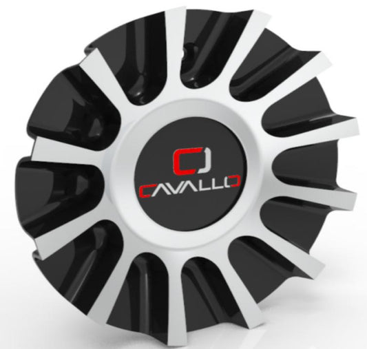 CLV-23 Cap Machined For Black Machined 18", 20", 22", 24" Wheels.