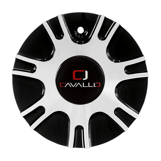 CLV-33 Cap Machined For Black Machined 20", 22", 24", 26" Wheels.