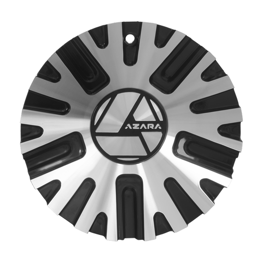 AZA-522 Cap Machined For Black Machined 20", 22", 24" Wheels.