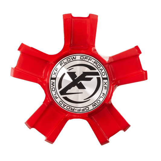 XFX-301, XFX-302, XFX-303, XFX-304, XFX-305, XFX-306, XFX-307 Cap Red For Red Milled 22", 24", 26" 5x lug wheel.; Floating Cap