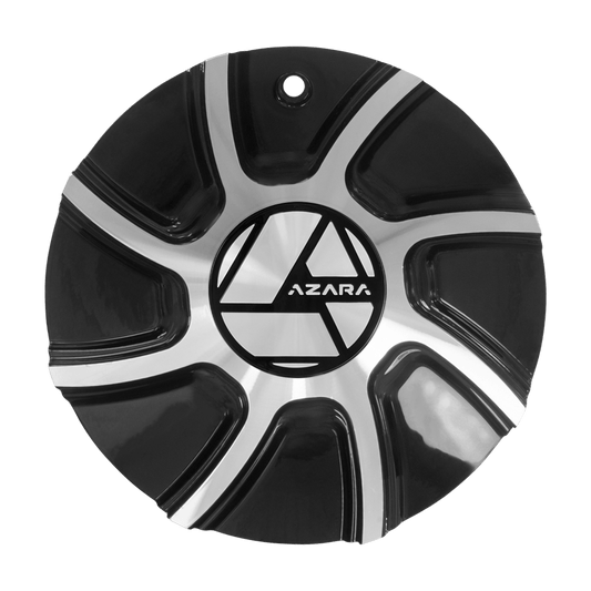 AZA-519 Cap Machined For Black Machined 20", 22", 24", 26", 28", 30" Wheels.