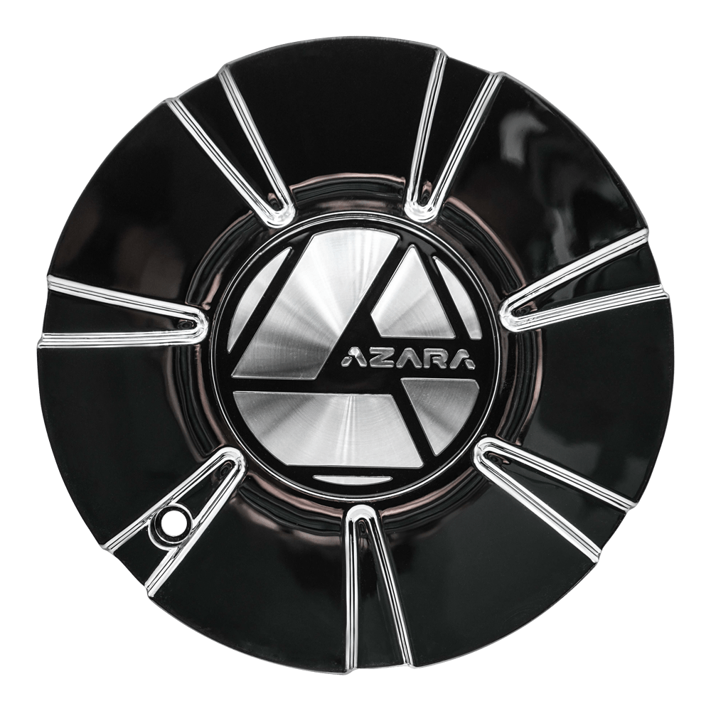 AZA-534 Cap Chrome For Nano Chrome For 18", 20", 22", 24", 26", 28", 30" Wheels.