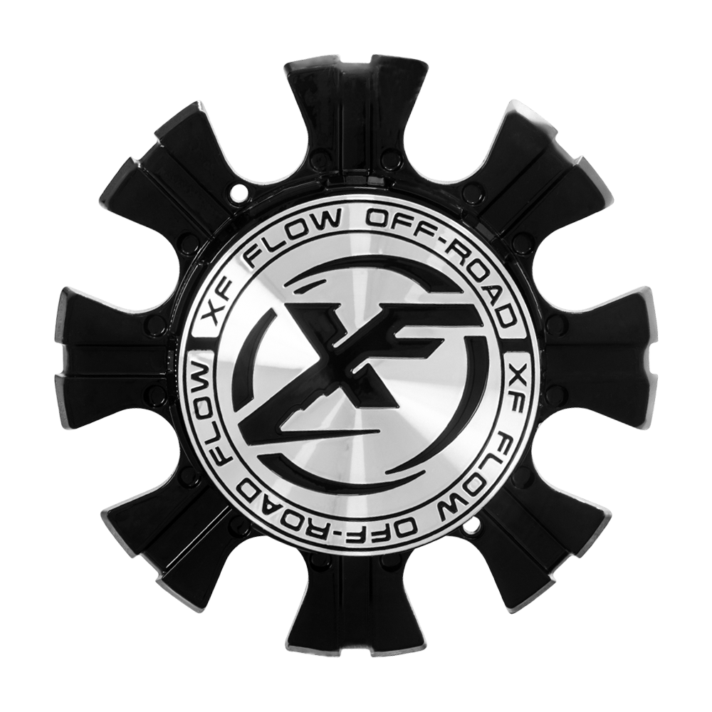 Xfx Cap Black For 8 Lug Wheels  Bolt in