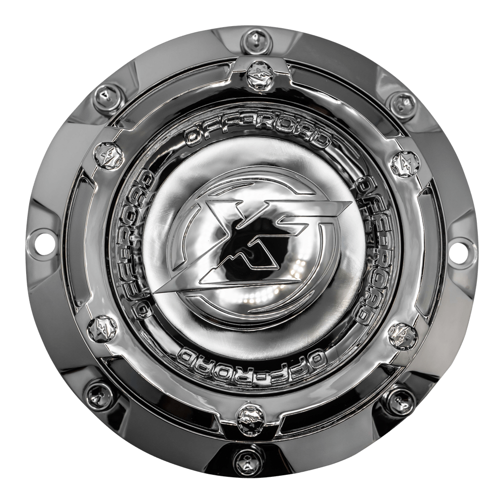 XF-220 Cap Chrome For Chrome 22x10, 5x lug & 6x lug wheel.