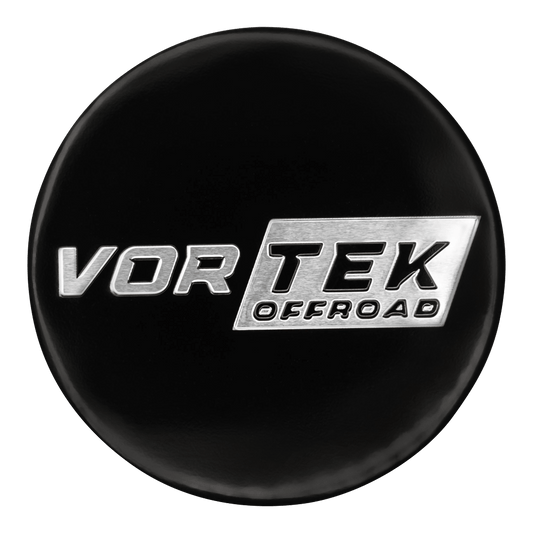 VRT-601, VRT-602, VRT-603, VRT-604, VRT-605, VRT-606, VRT-607, VRT-608 Layover White Letters Gloss Black For GB/MBR/MTB/SB Cap 8x lug