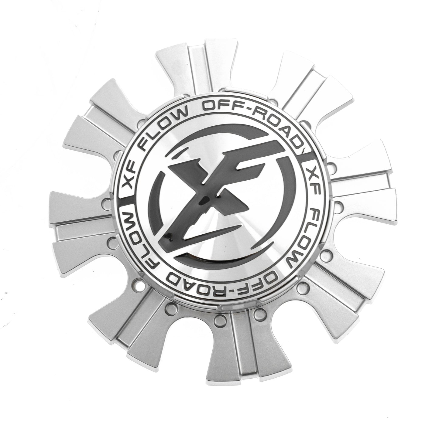 XFX 8-Lug Cap Silver Large Logo