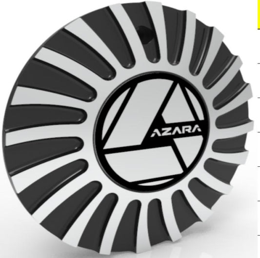 AZA-502 Black & Machined Cap