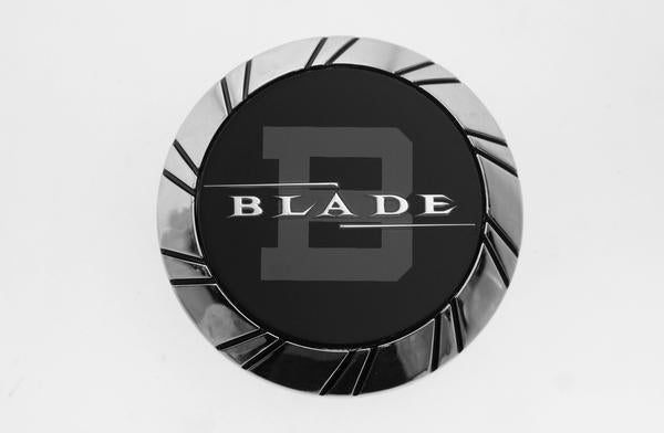Blade Pop In Cap Black Inner Chrome Ring