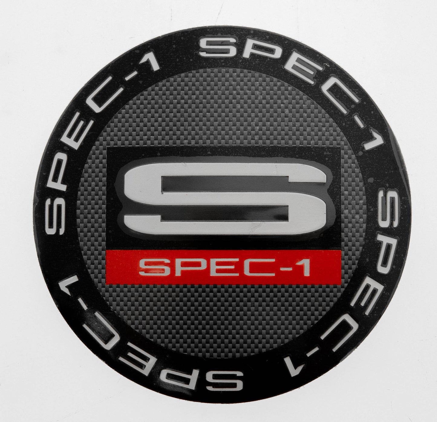 Spec-1 Cap Sticker Carbon Center W/ Black Ring For Sp-2 & Spt-21